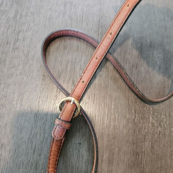 Etienne Aigner Woven Leather Bucket Crossbody Bag Brown Vintage 90s Boho Rare - Picture 4 of 10